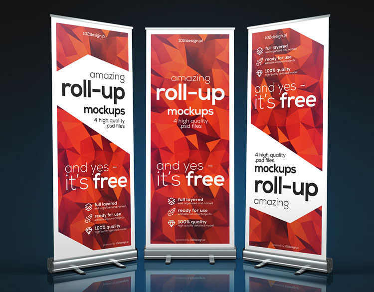 現代風格易拉寶（X展架）設計模版分享