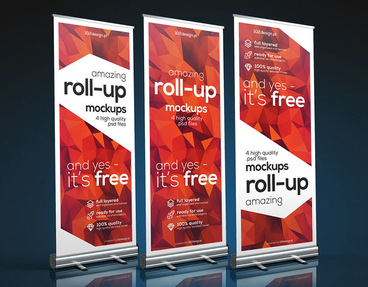 現代風格易拉寶（X展架）設計模版分享