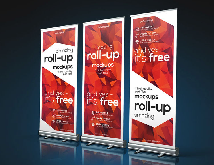 現代風格易拉寶（X展架）設計模版分享