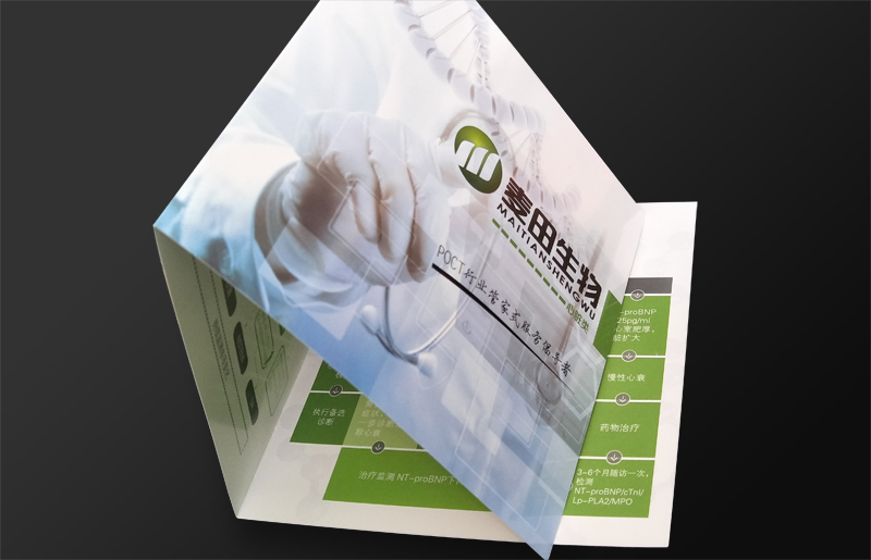 麥田生物方形三折頁設(shè)計