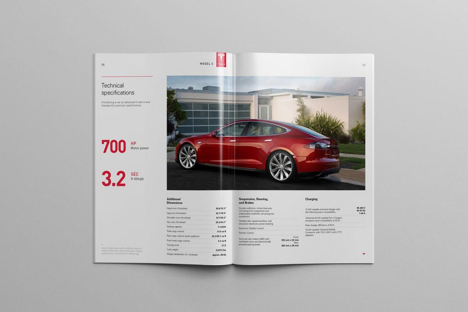 特斯拉汽車模型概念信息畫(huà)冊(cè)設(shè)計(jì)欣賞